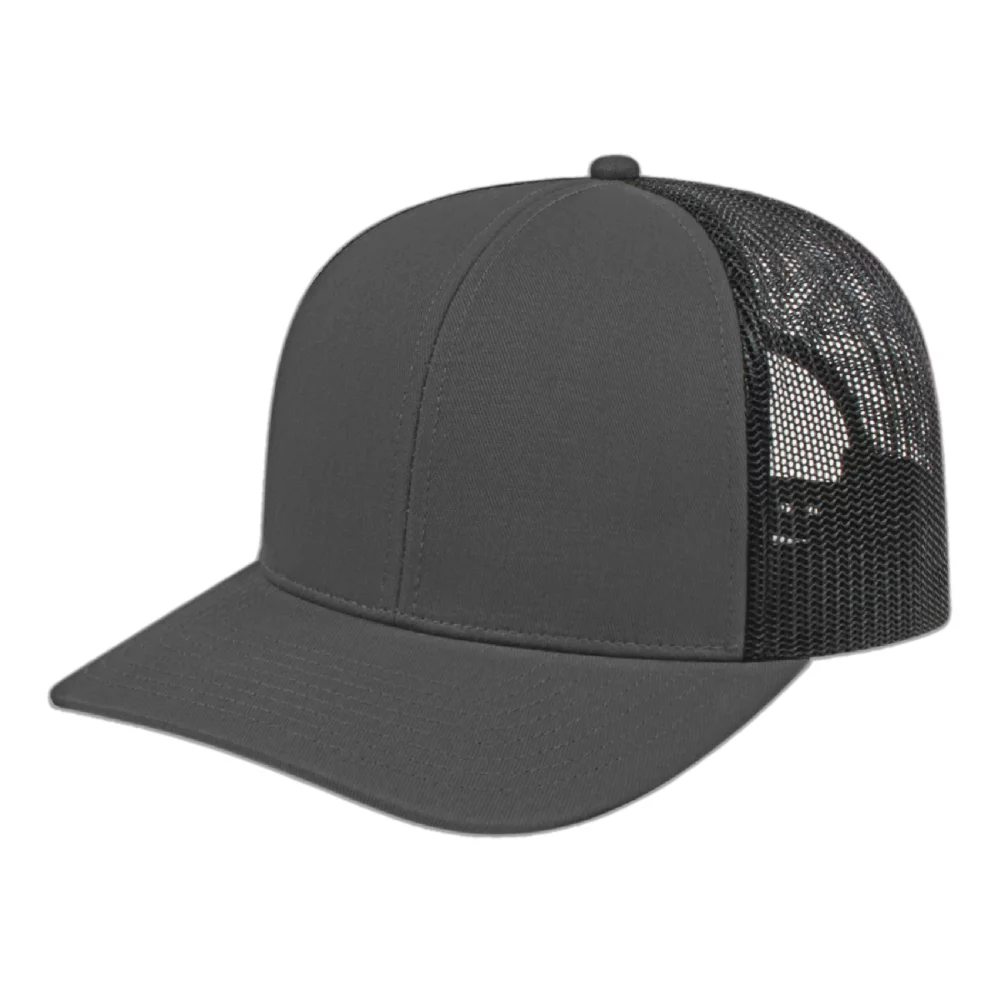 Casquette en poly/coton avec filet à l'arrière