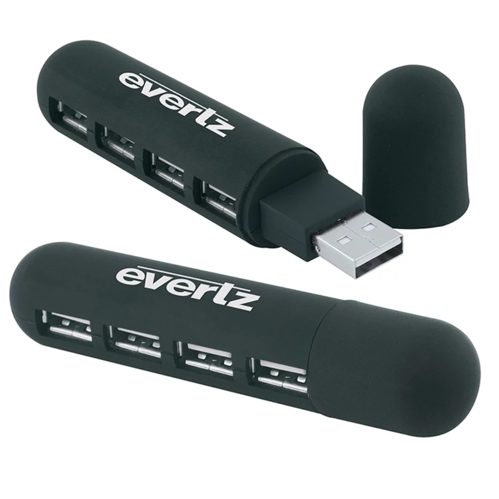 Concentrateur USB 4 ports de poche
