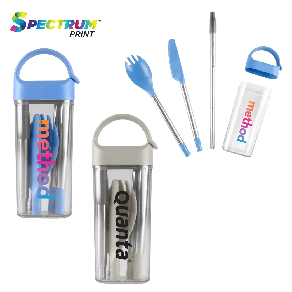 Wheat Straw Utensils w/Case