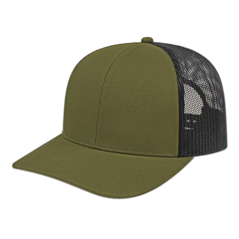 Casquette en poly/coton avec filet à l'arrière