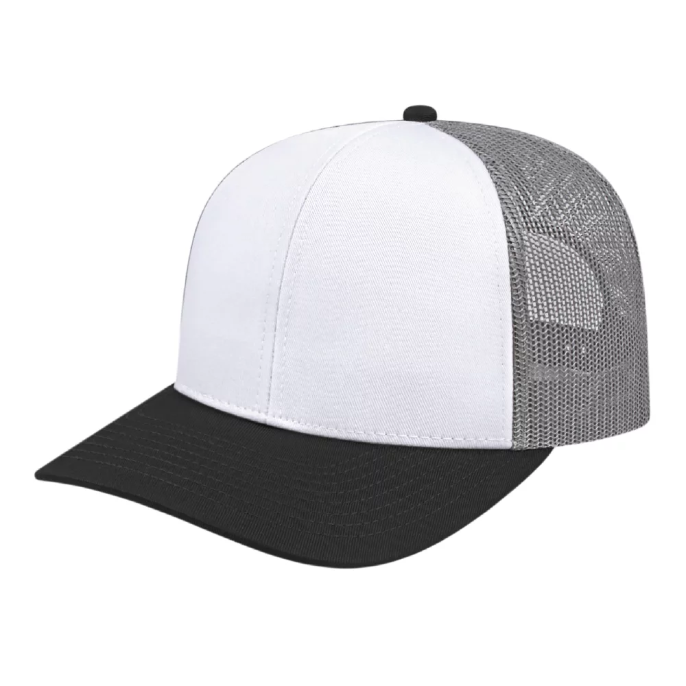 Casquette en poly/coton avec filet à l'arrière