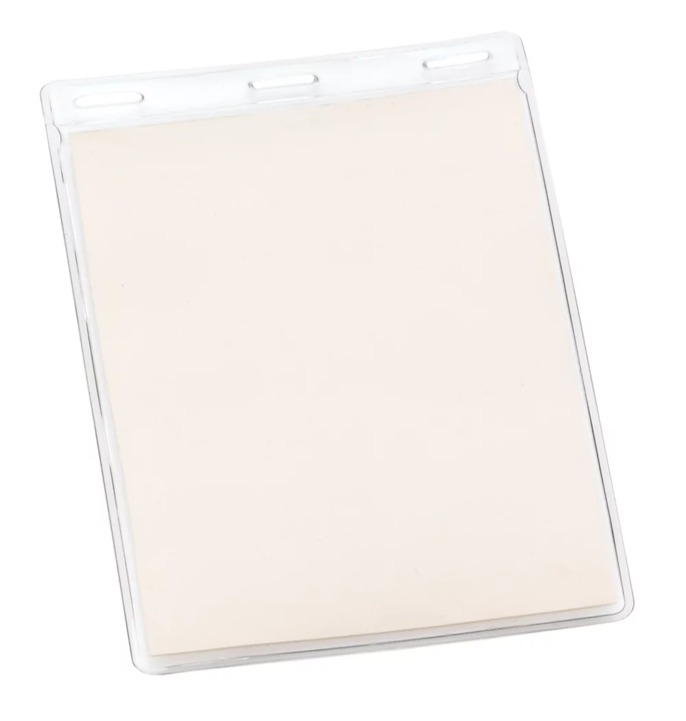 Pochette en vinyle vierge verticale de grande taille 4" x 6"