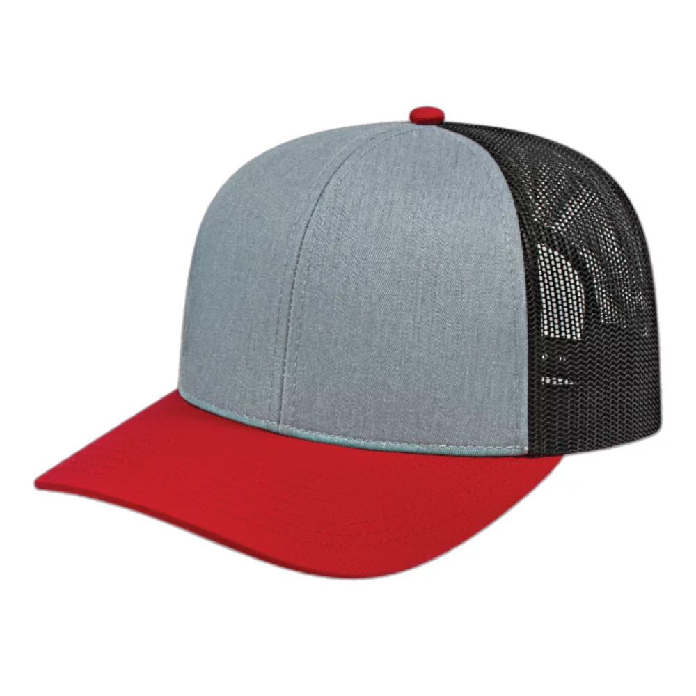 Casquette en poly/coton avec filet à l'arrière