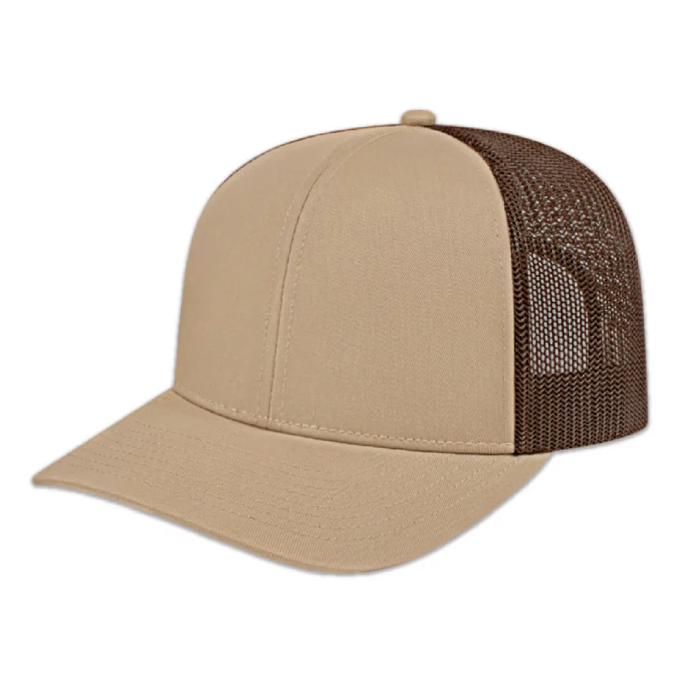 Casquette en poly/coton avec filet à l'arrière