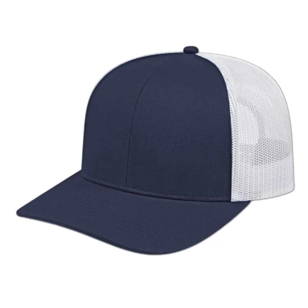 Casquette en poly/coton avec filet à l'arrière