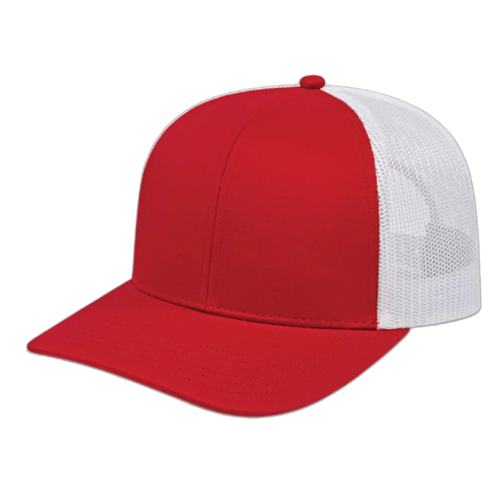 Casquette en poly/coton avec filet à l'arrière