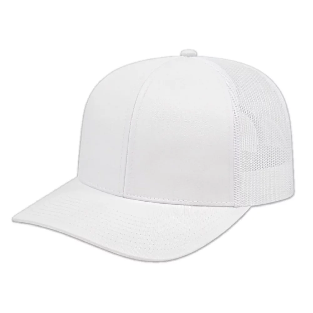 Casquette en poly/coton avec filet à l'arrière