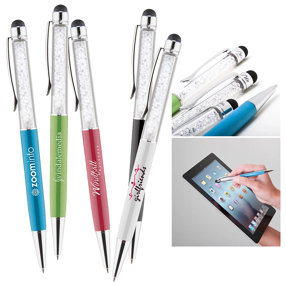 Bella Mia™ Stylo à bille à paillettes avec stylet
