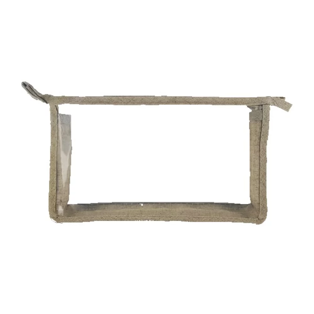 Natural Trim Vinyl Bag w/Zipper (6"x4")