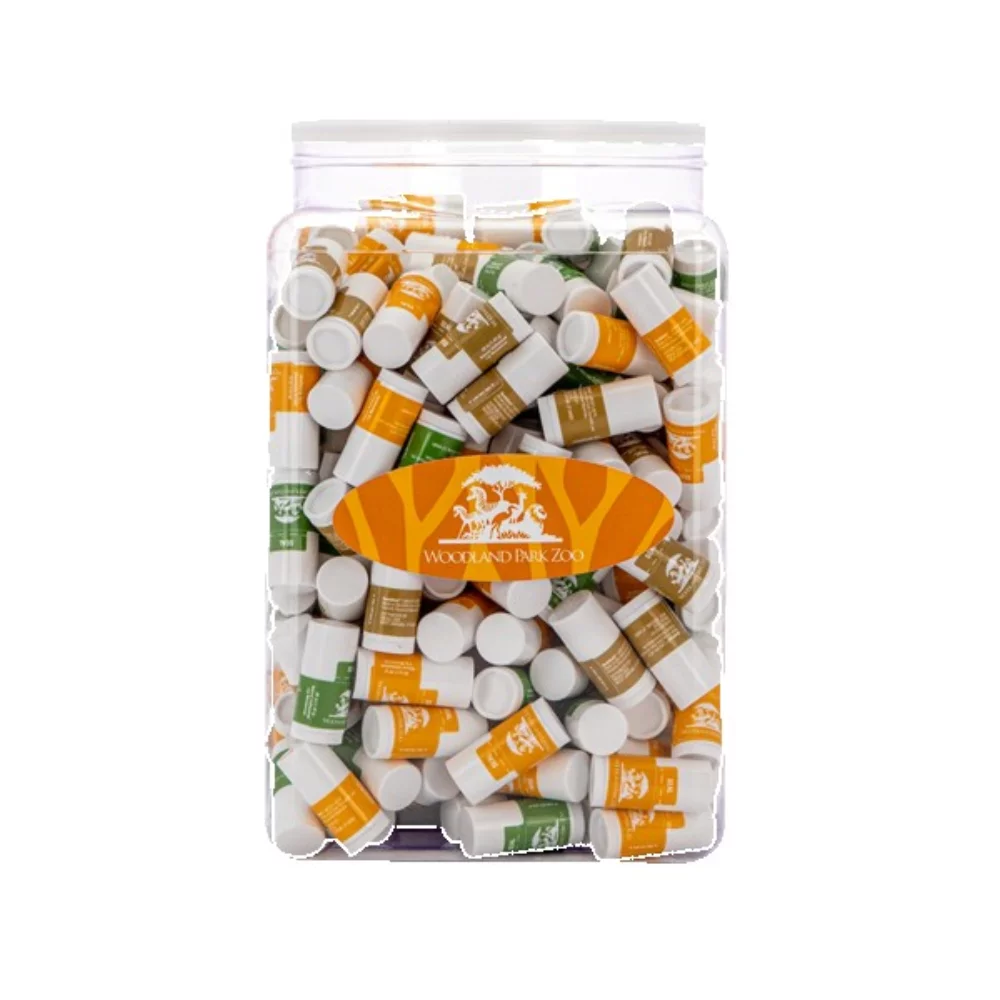 300 hydratants naturels pour les lèvres en tube mini avec présentoir tubulaire