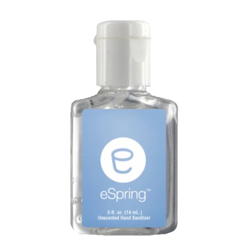 Désinfectant transparent de 0,5 oz avec flacon transparent