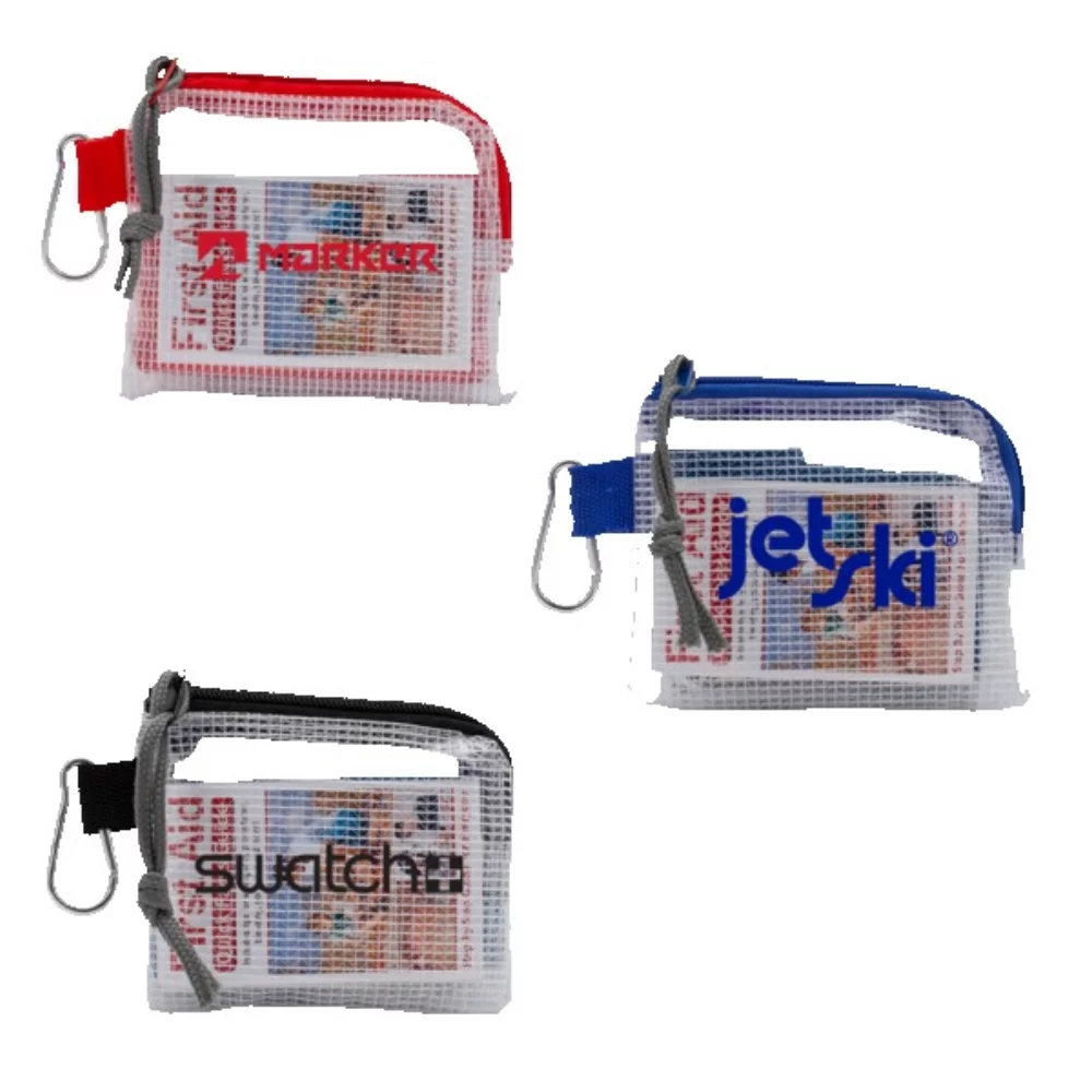Outdoor Safety & First Aid Kit w/Zippered Clear Nylon Bag