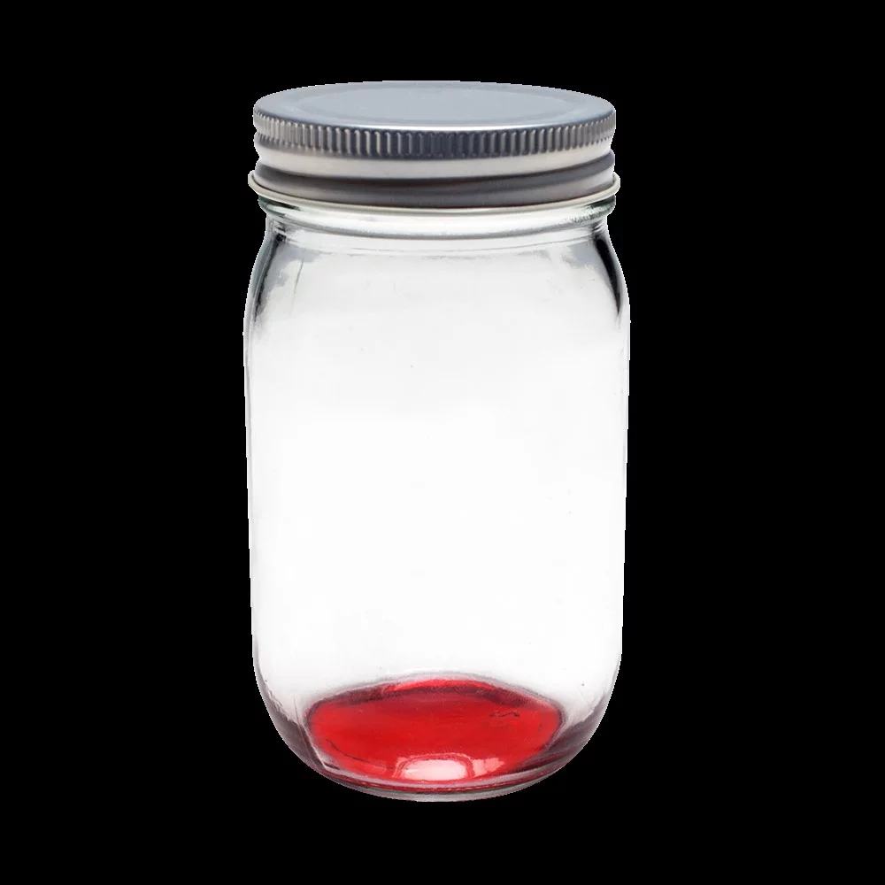 Pot Mason de conservation maison de 16 oz avec couvercle