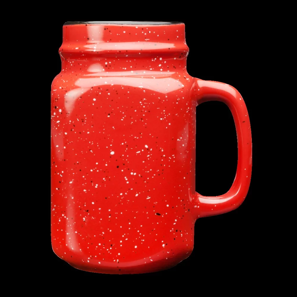 Pot Mason en céramique tachetée de 16 oz. de Savannah.