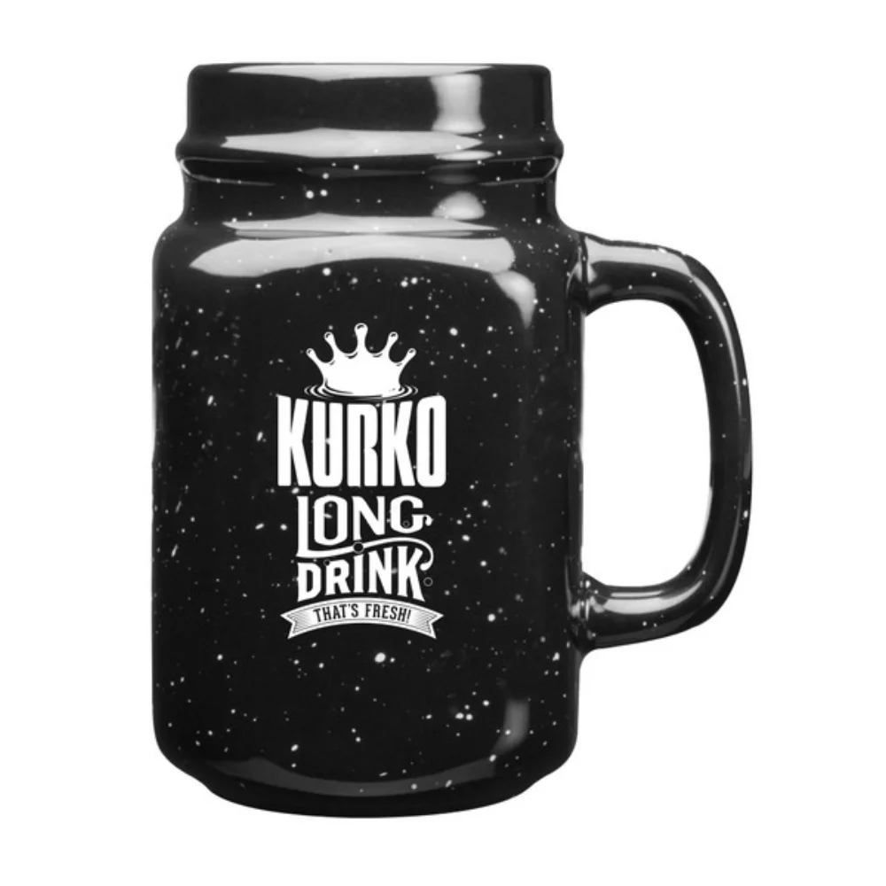 16 Oz. Speckled Savannah Ceramic Mason Jar