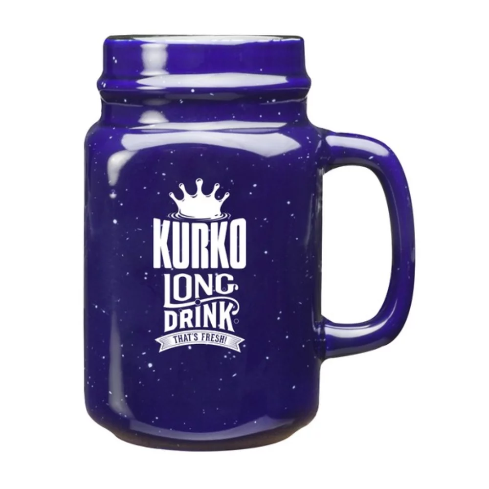 16 Oz. Speckled Savannah Ceramic Mason Jar