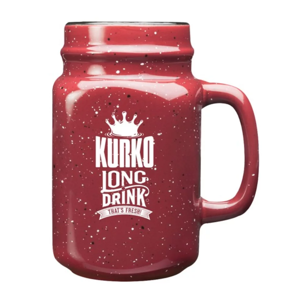 16 Oz. Speckled Savannah Ceramic Mason Jar