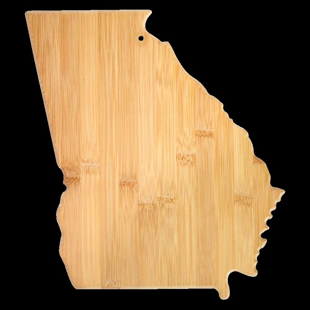 U.S. State Shaped Bamboo Cutting & Serving Boards