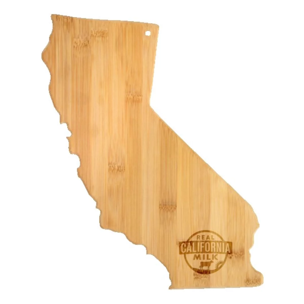 U.S. State Shaped Bamboo Cutting & Serving Boards