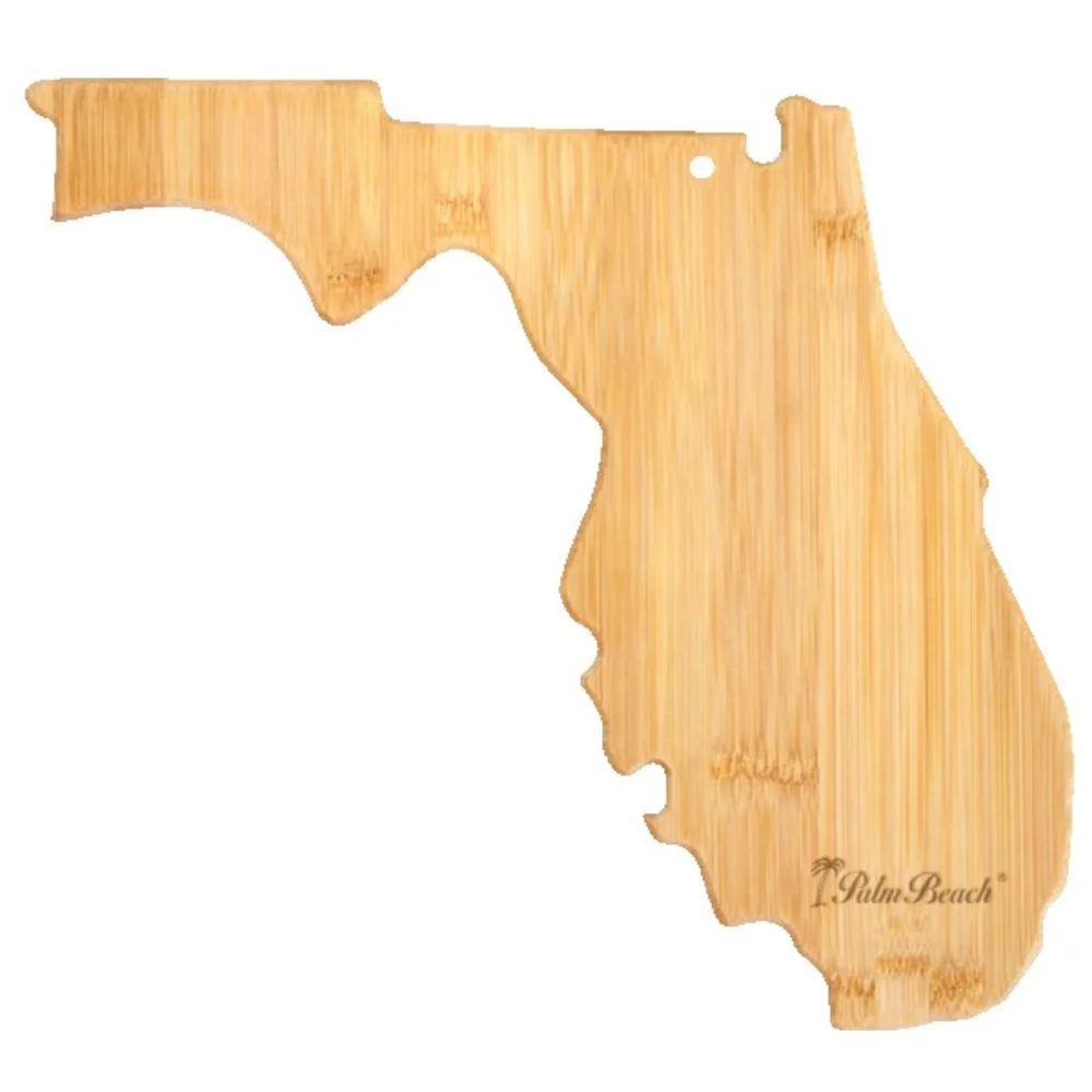 U.S. State Shaped Bamboo Cutting & Serving Boards