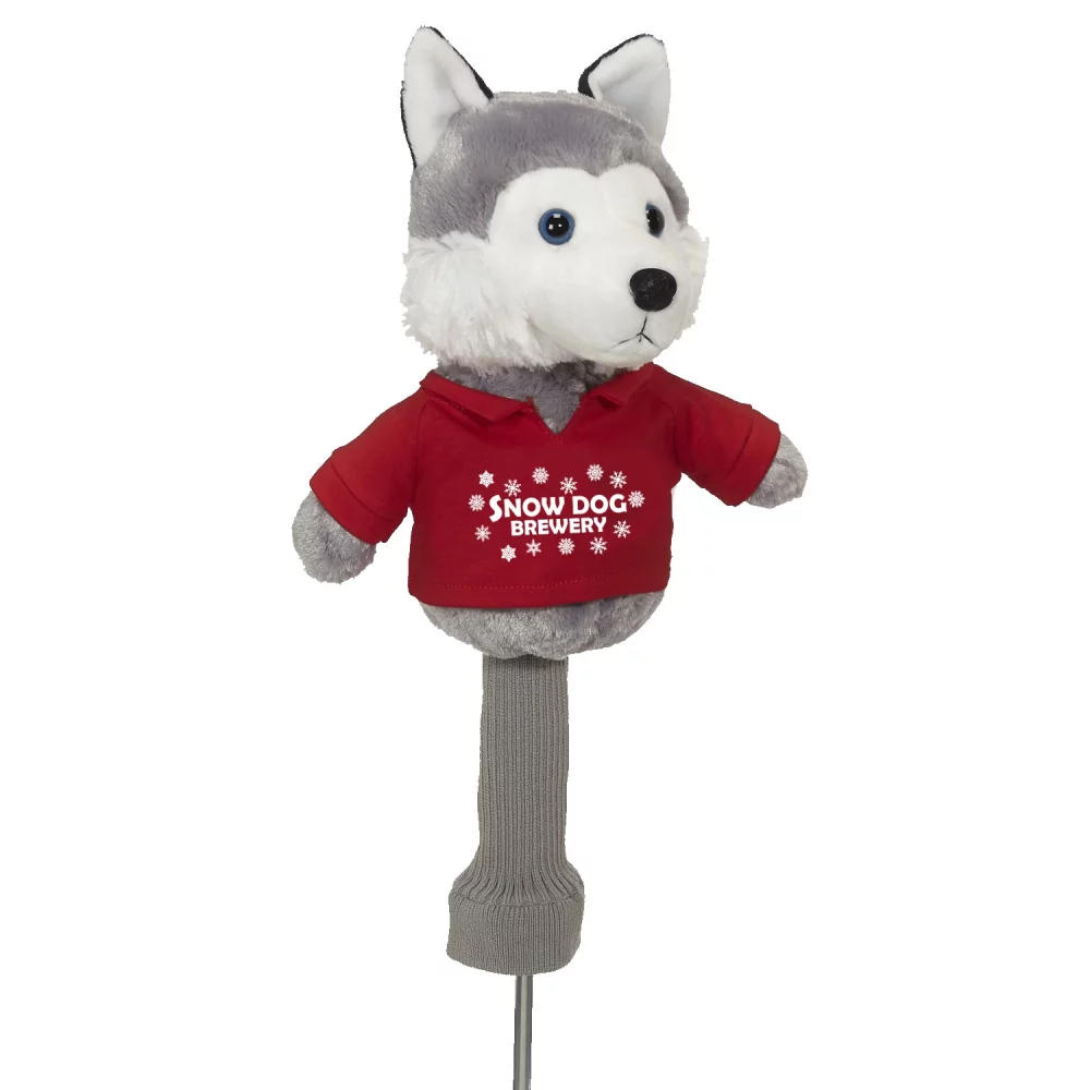 Cuddle Pals Head Cover "Hacker Husky" w/Golf Shirt