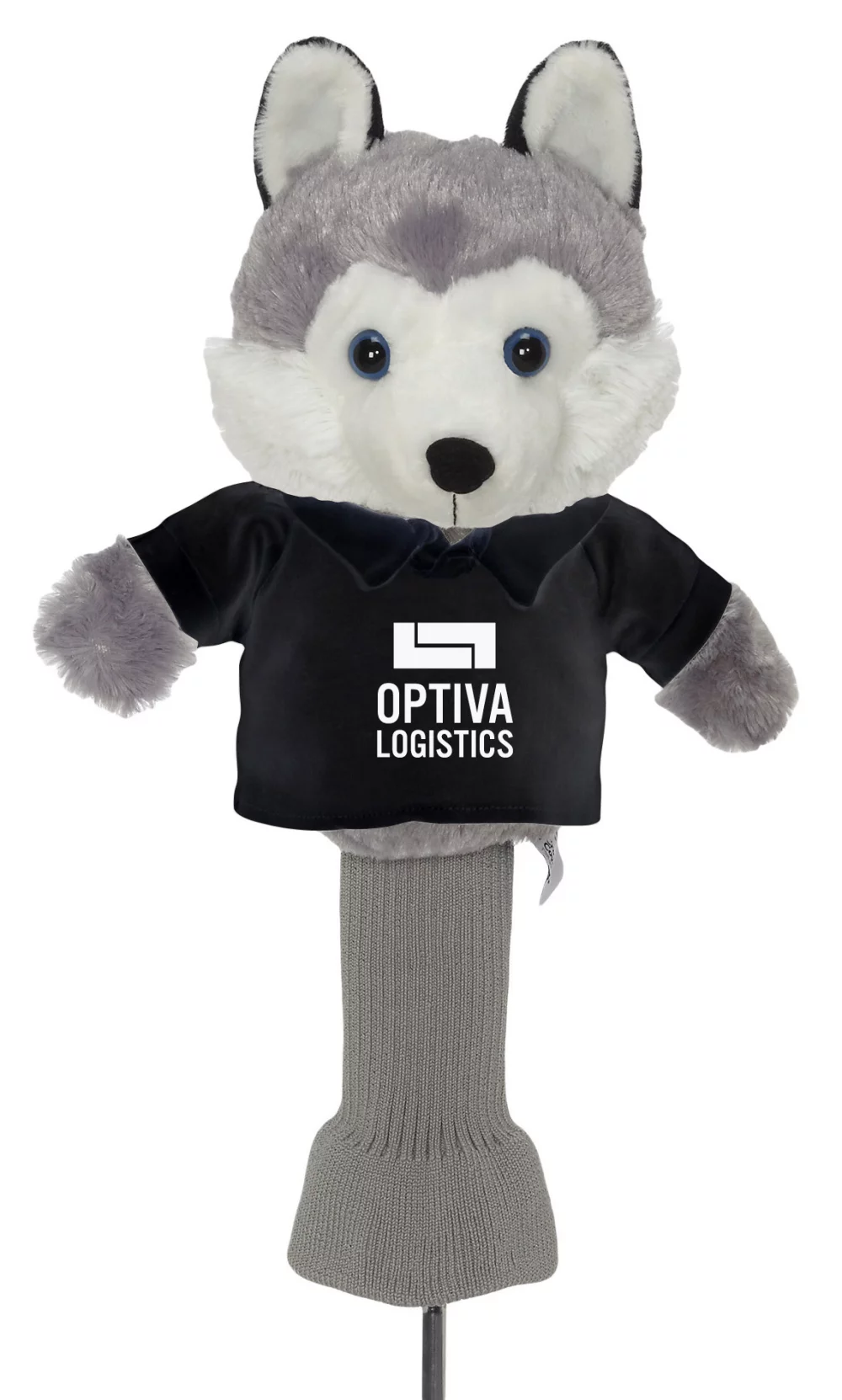 Cuddle Pals Head Cover "Hacker Husky" w/Golf Shirt