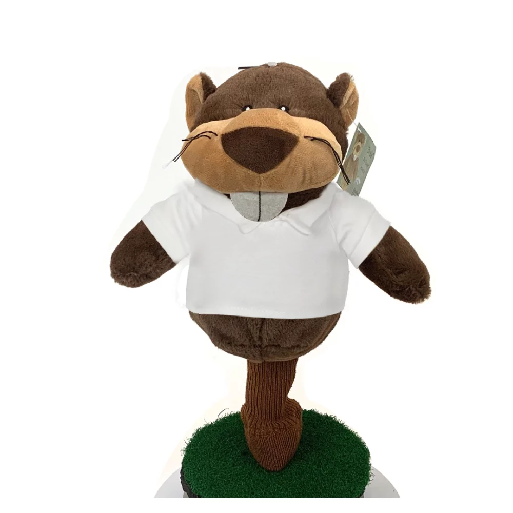 Cuddle Pals Head Cover "Birdie the Beaver" w/Golf Shirt