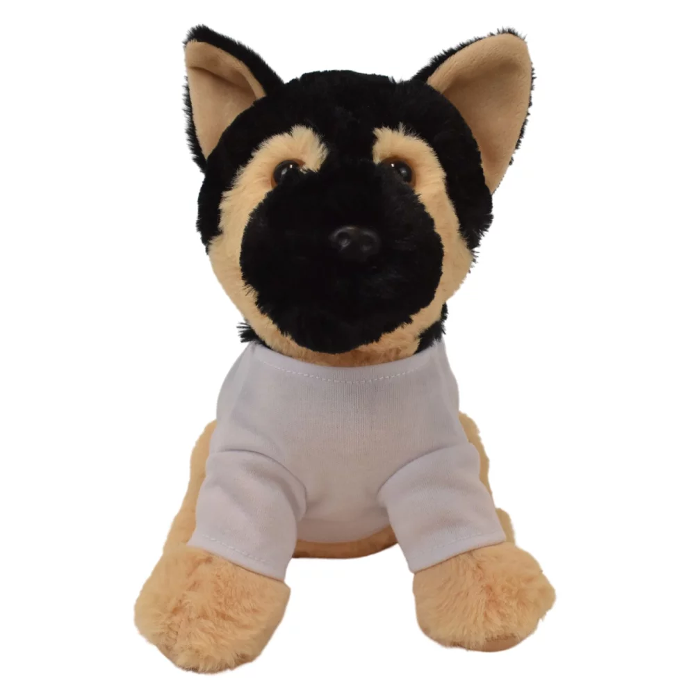 Collection de chiens en peluche berger allemand de 8 pouces de haut.