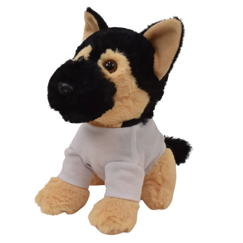 Collection de chiens en peluche berger allemand de 8 pouces de haut.
