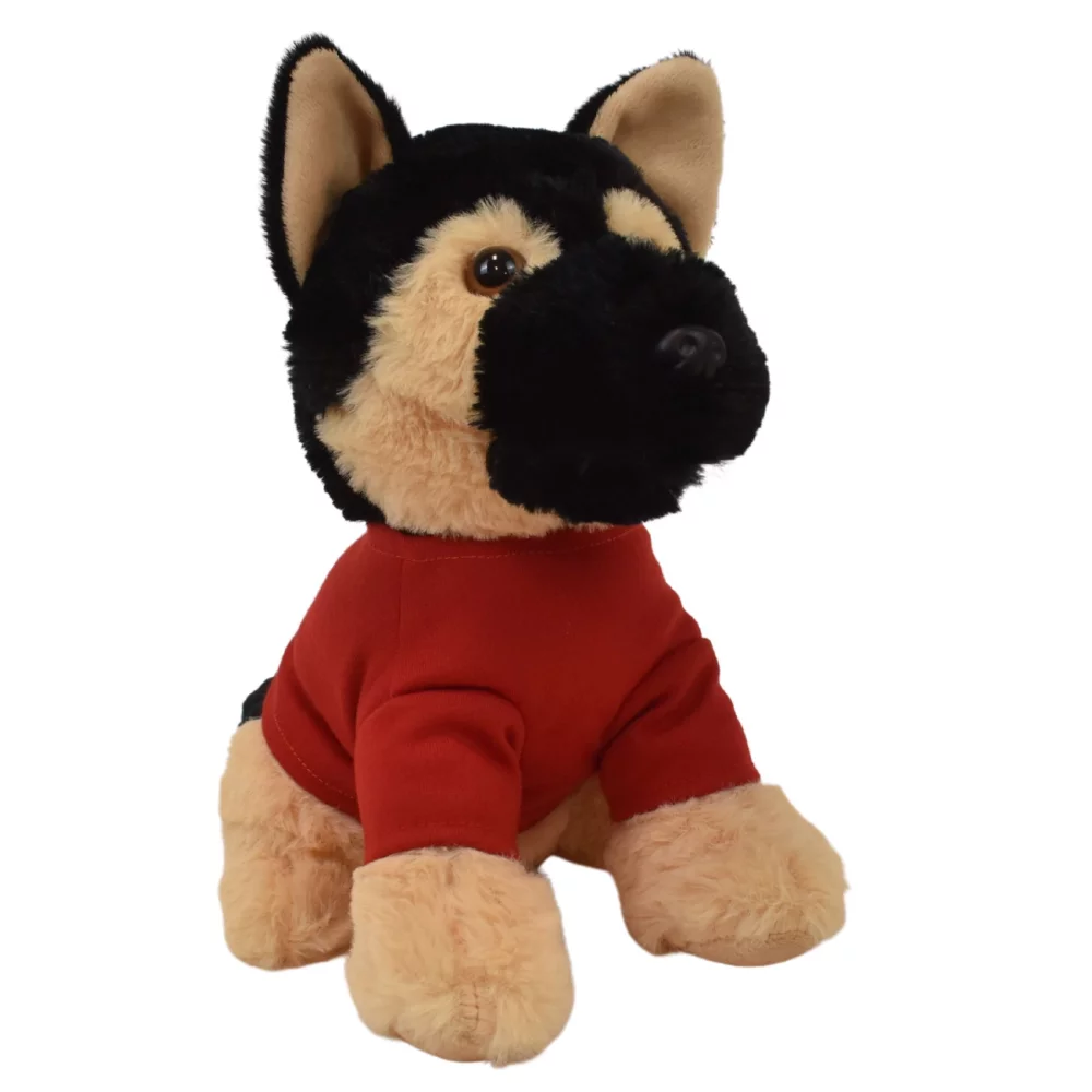 Collection de chiens en peluche berger allemand de 8 pouces de haut.