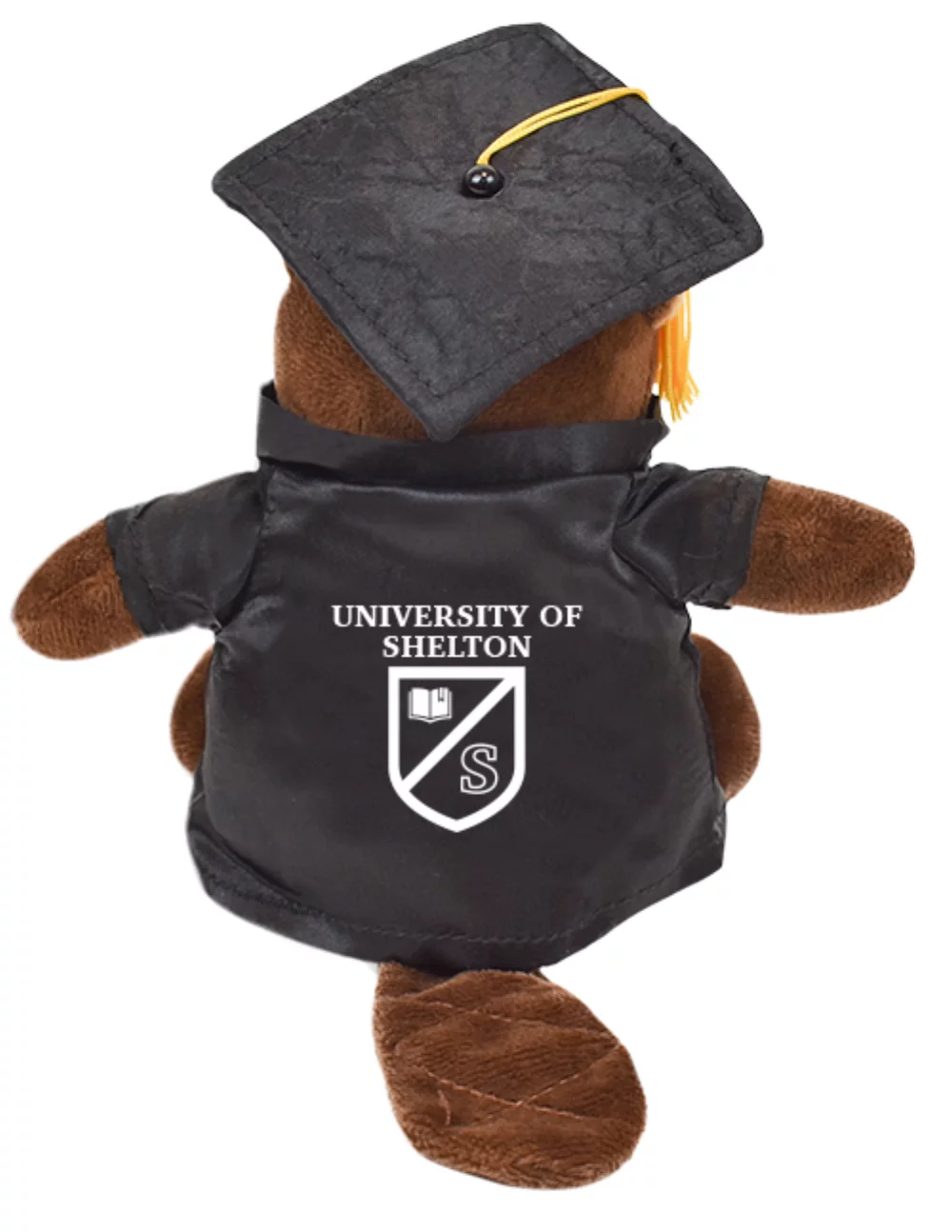 Graduation Plush - 6" Bizzie Beaver w/Gown & Cap
