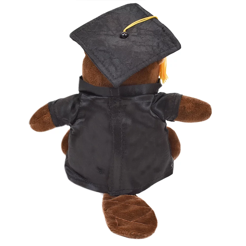 Peluche de remise des diplômes - Castor Bizzie de 6" avec toge et calotte
