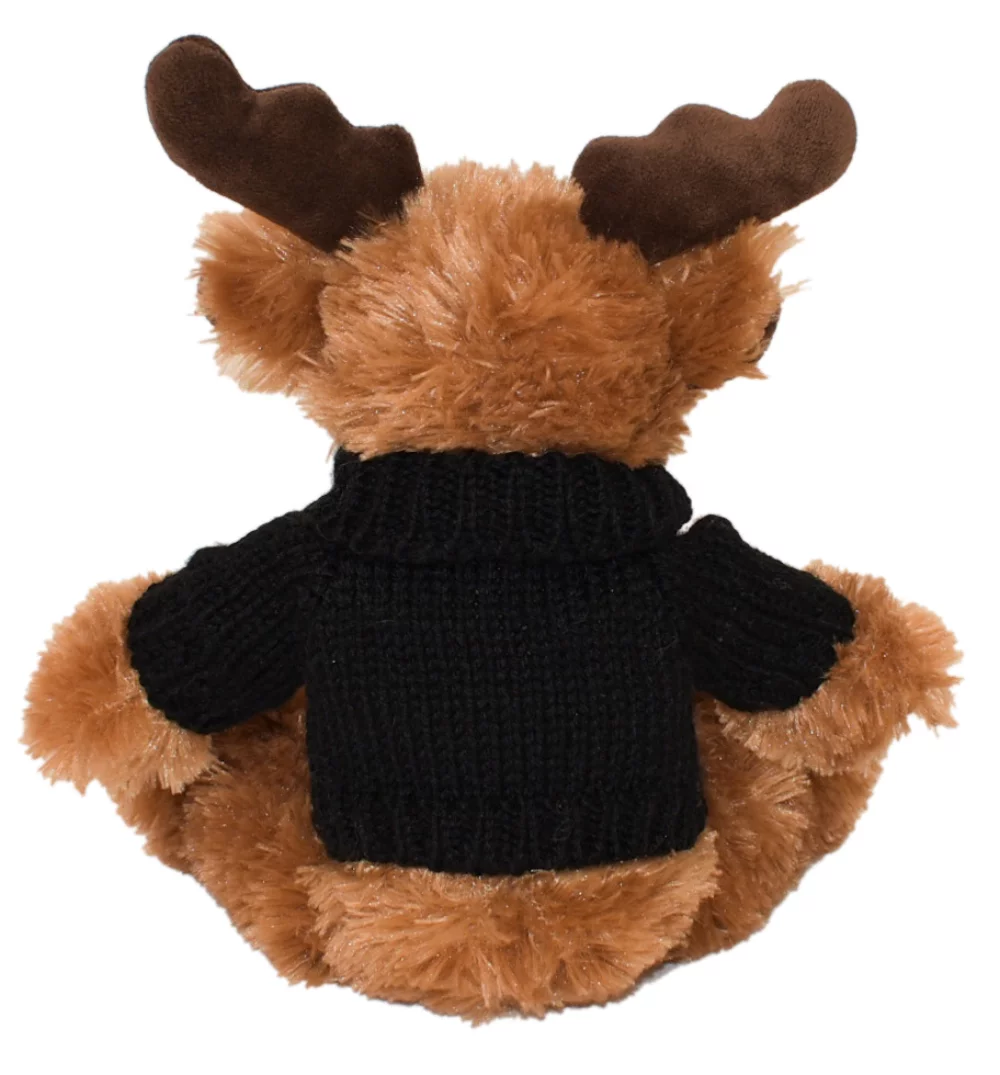 11" Morris Moose avec pull tricoté à la main brodé