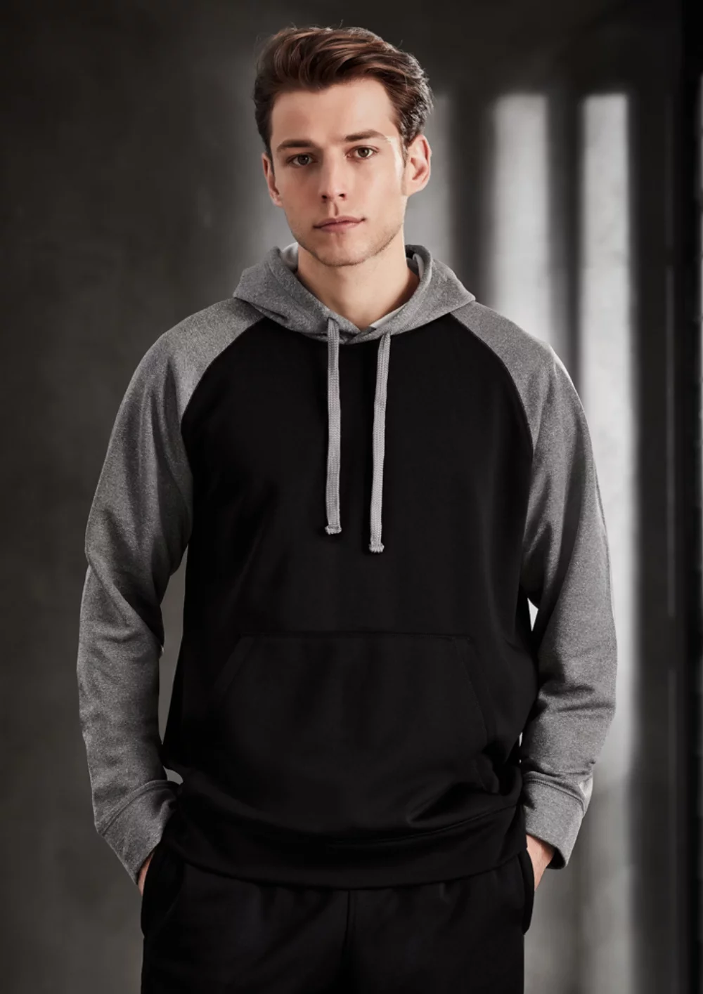 Sweat à capuche pour hommes en deux tons Hype