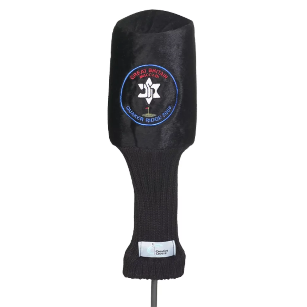 Plush Black Golf Head Cover