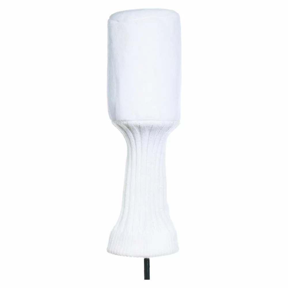 Plush White Golf Head Cover