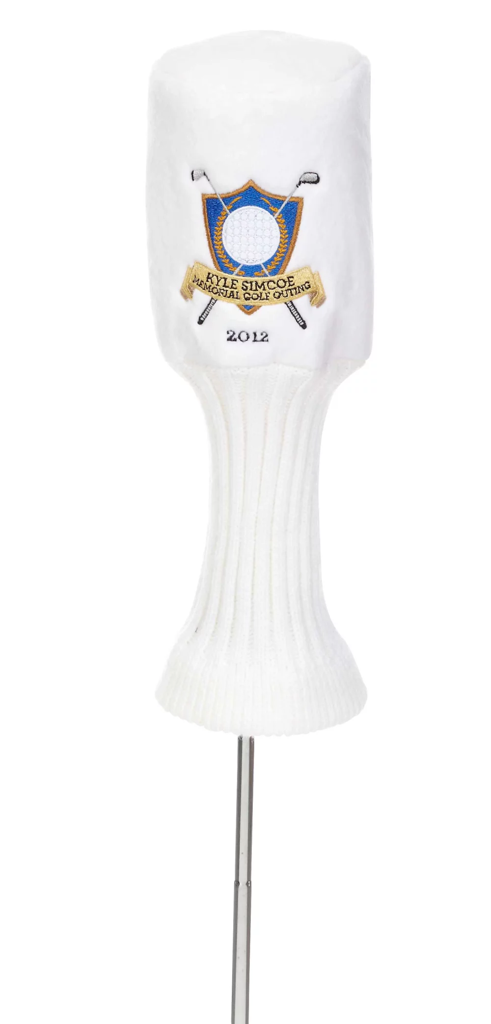 Plush White Golf Head Cover