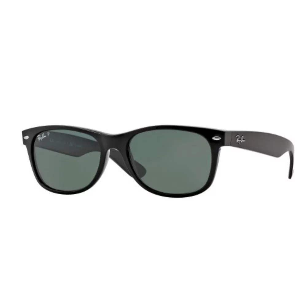 New Wayfarer Non-Polarized Sunglasses - Black/Green, 58