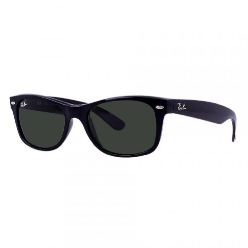 New Wayfarer Non-Polarized Sunglasses - Black/Green, 55