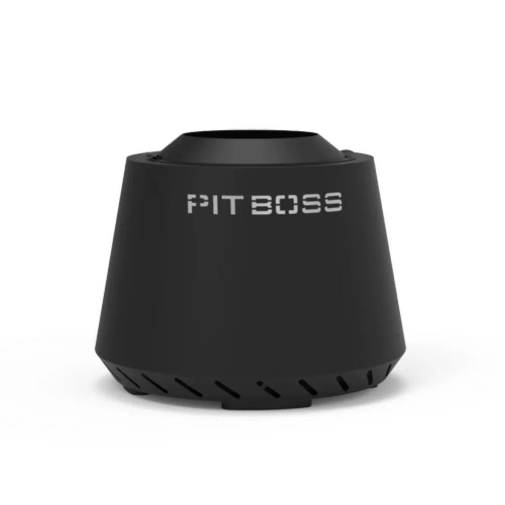 Pellet Fire Pit with Cover - Black