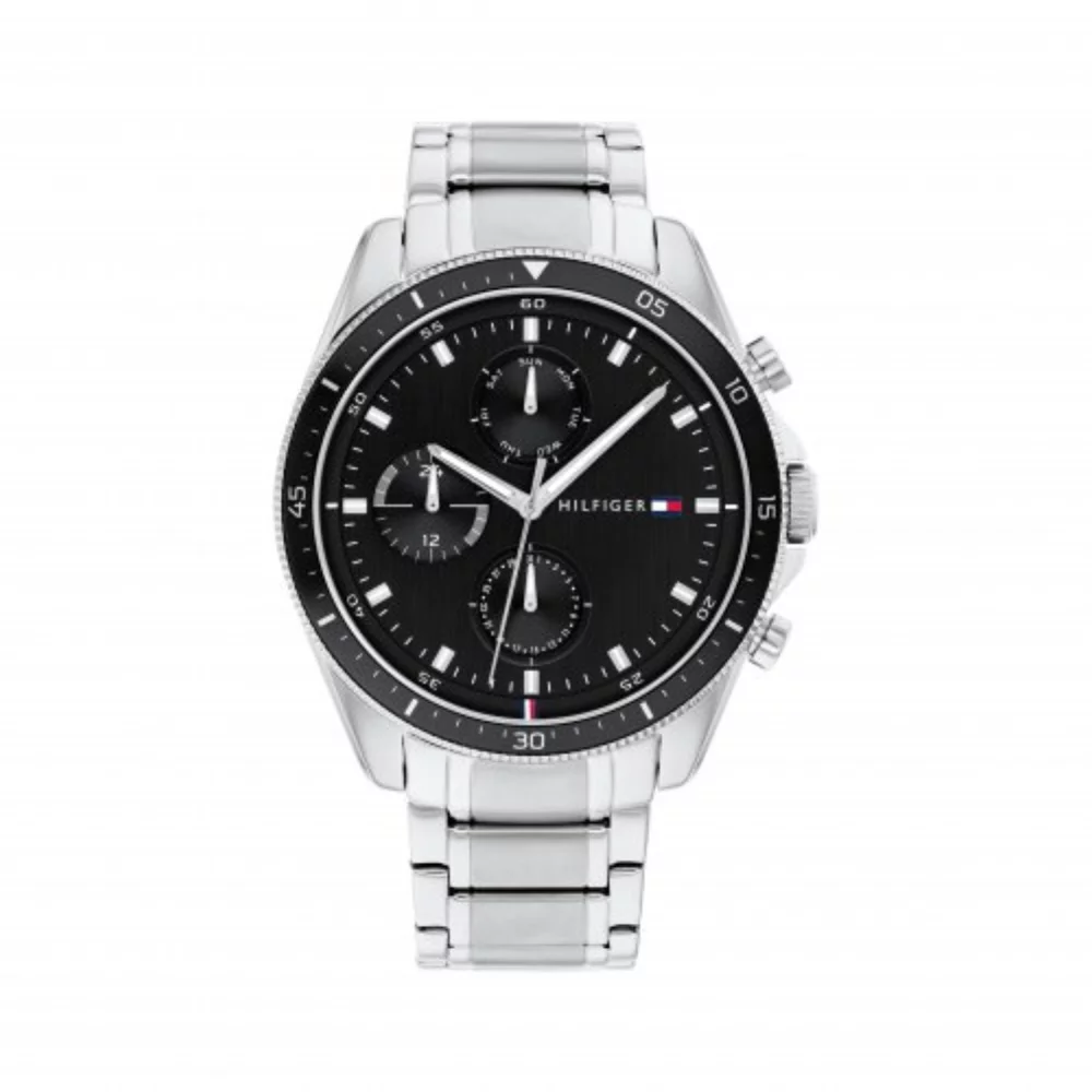 Montre pour hommes - Acier inoxydable/Noir