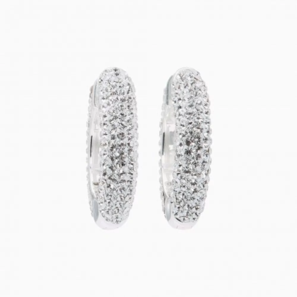 Sparkle Hoops — Medium - White