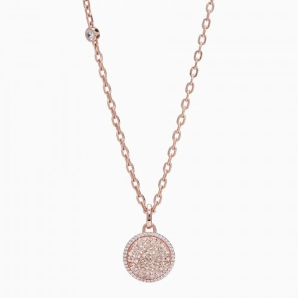 Collier Halo en boule étincelante - Or rose