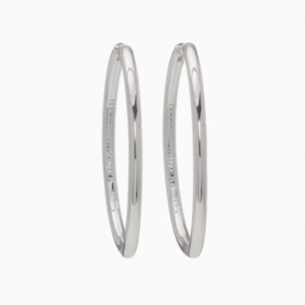 Hoop Earrings - Large - Silver