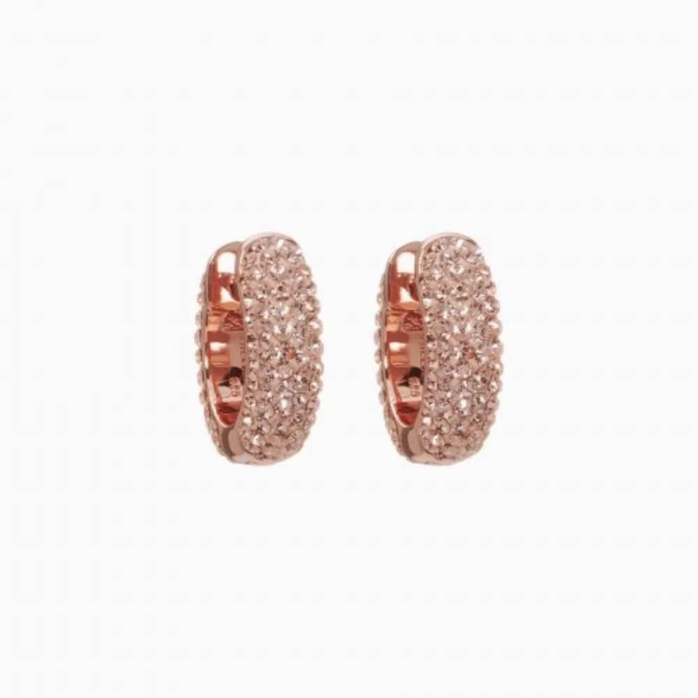 Sparkle Small Hoop  - Rose Gold