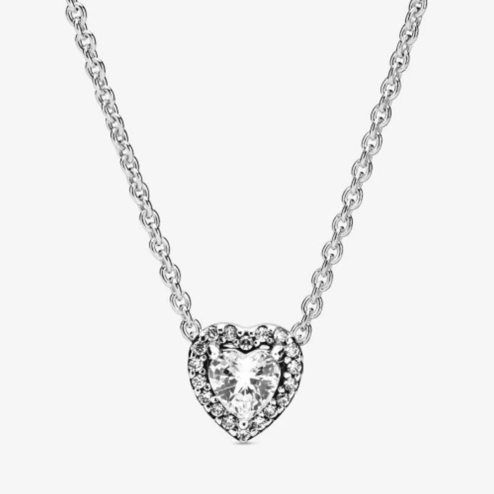 Elevated Heart Necklace - Silver
