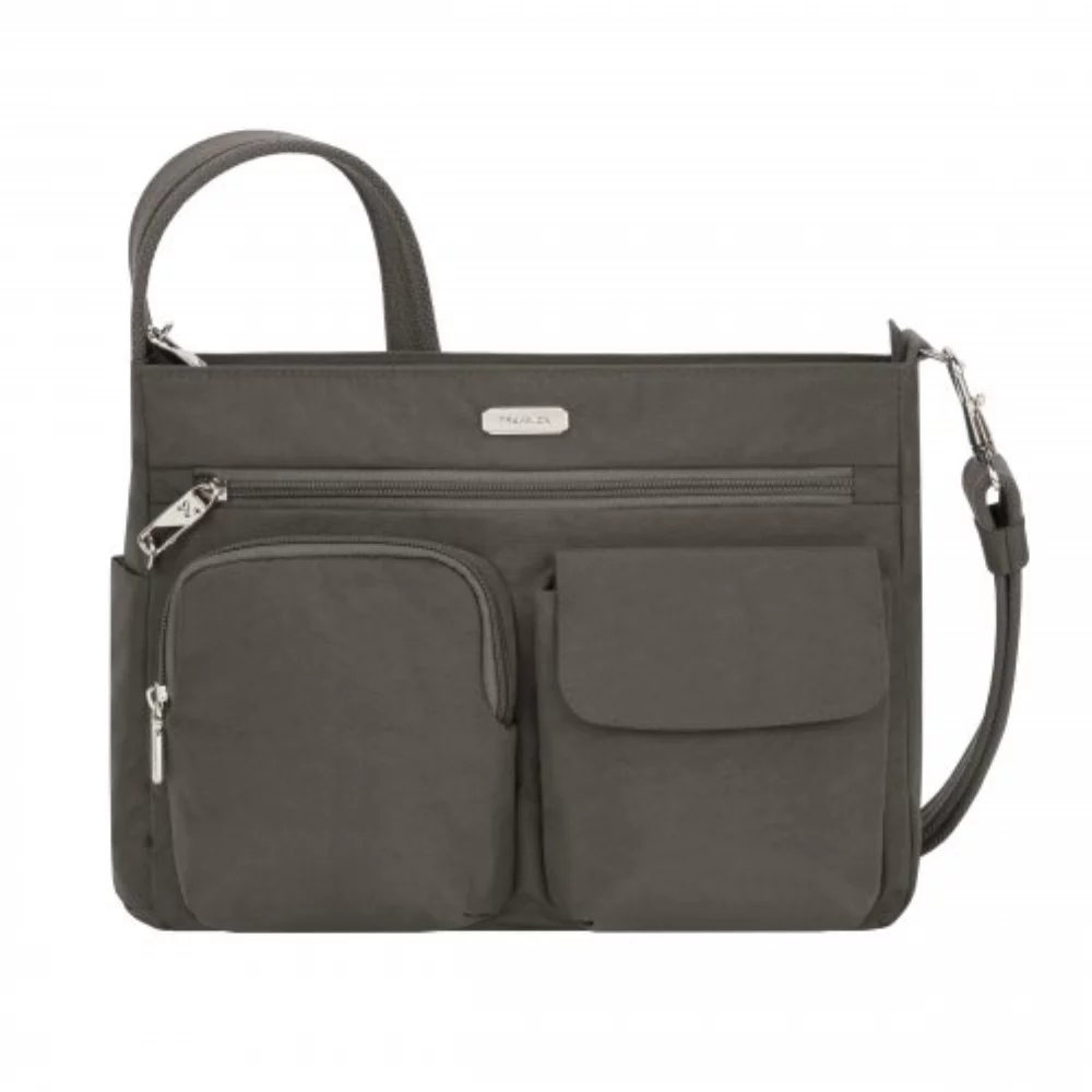 Anti-Theft Essentials Pocket Crossbody - Smoke