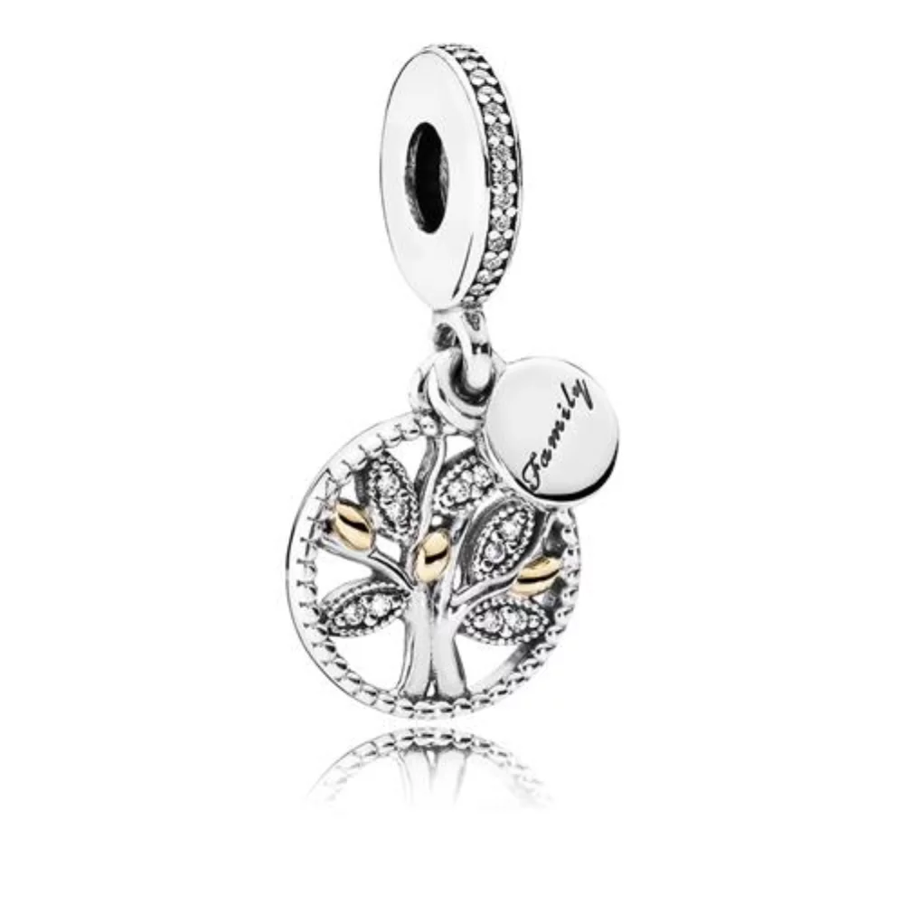 Charme pendentif patrimoine familial - CZ clair