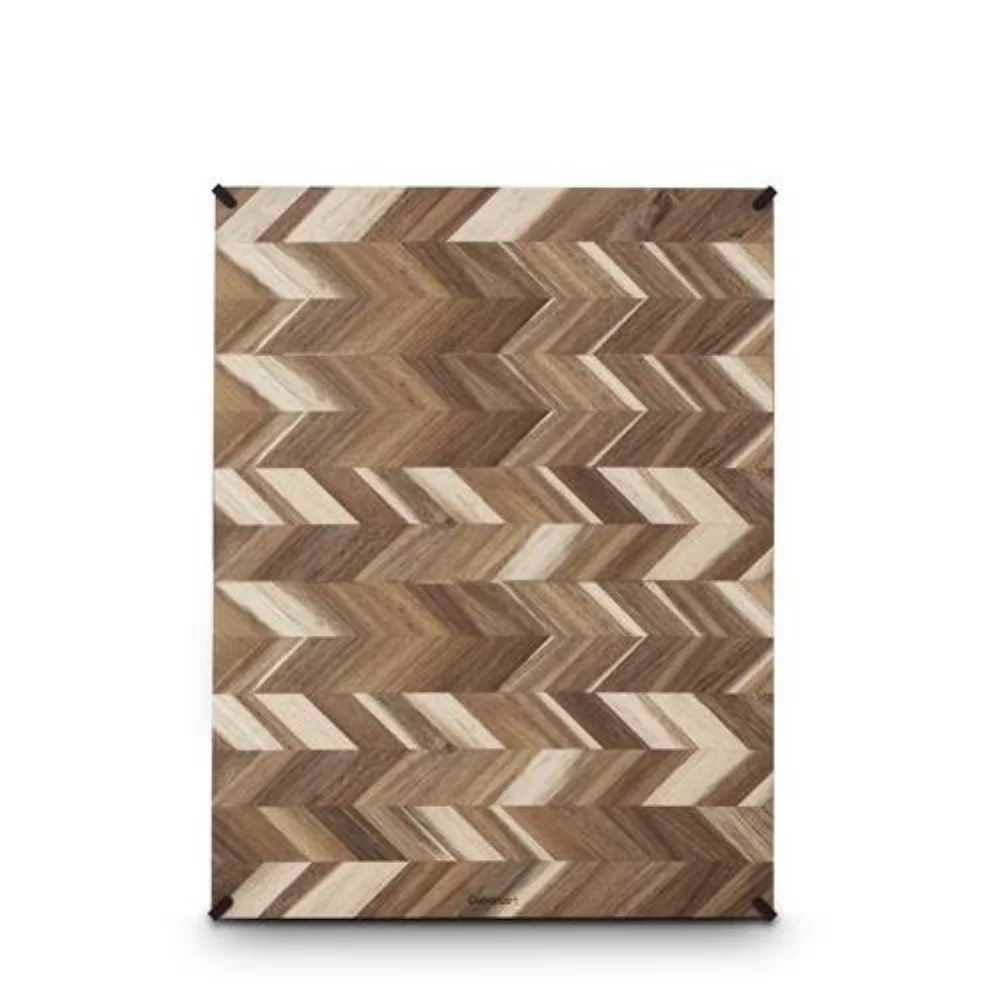 14" x 20" Acacia Herringbone Cutting Board - Herringbone