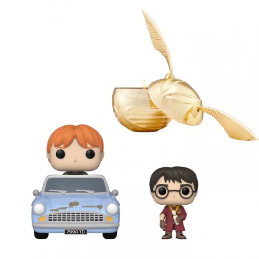 Ensemble Harry Potter 5 - Collection de bougie et collier Vif d'or et Funko POP - Multi
